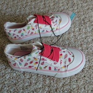 lily and Dan Colorful Ice Cream Cone Slip-On Canvas Sneakers size 8/9